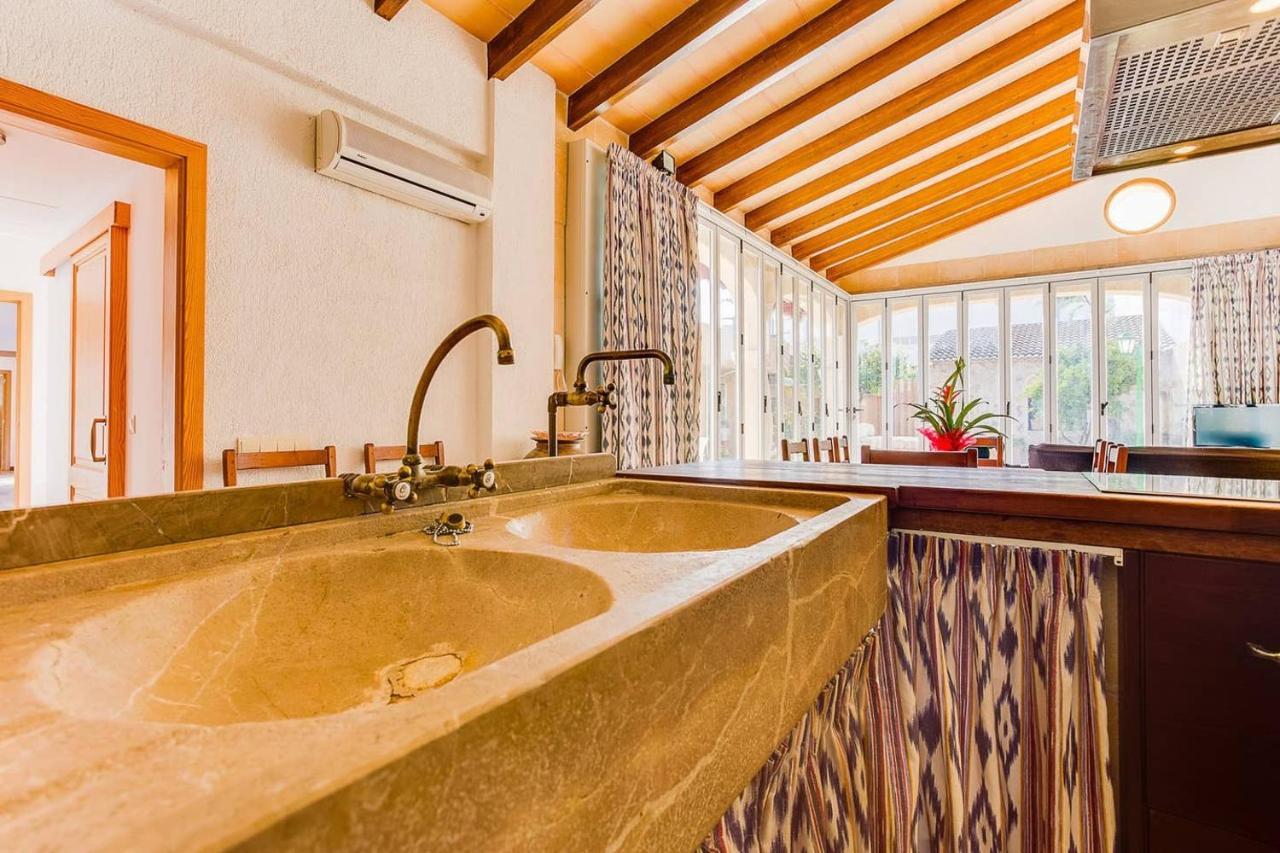 Villa Ca Na Pessina,Con Piscina Privada Sa Pobla Exterior foto