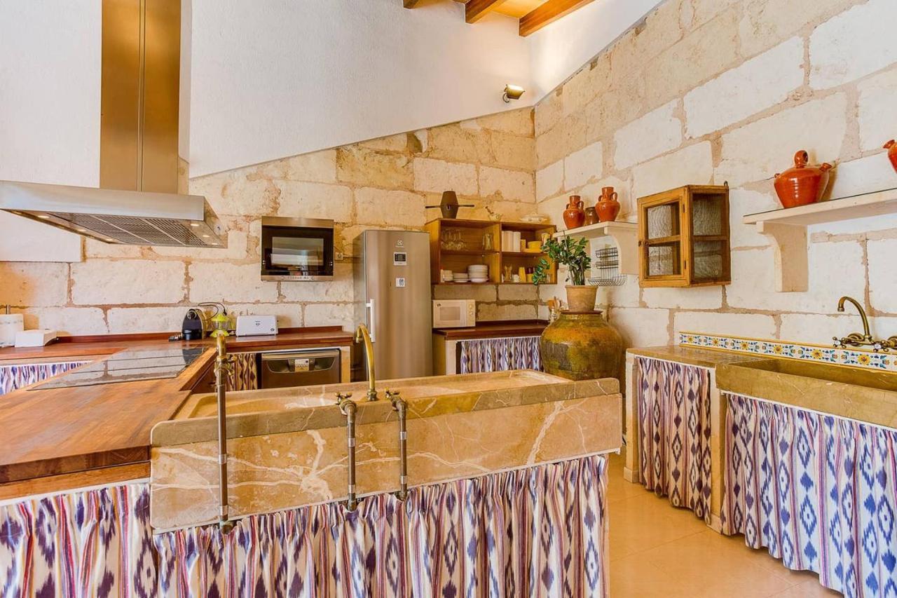 Villa Ca Na Pessina,Con Piscina Privada Sa Pobla Exterior foto