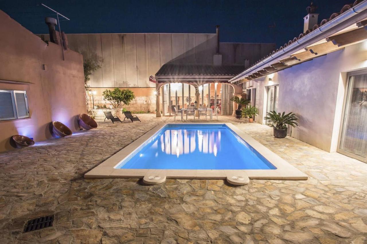 Villa Ca Na Pessina,Con Piscina Privada Sa Pobla Exterior foto