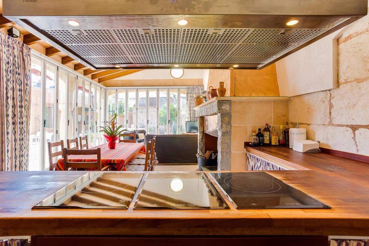 Villa Ca Na Pessina,Con Piscina Privada Sa Pobla Exterior foto