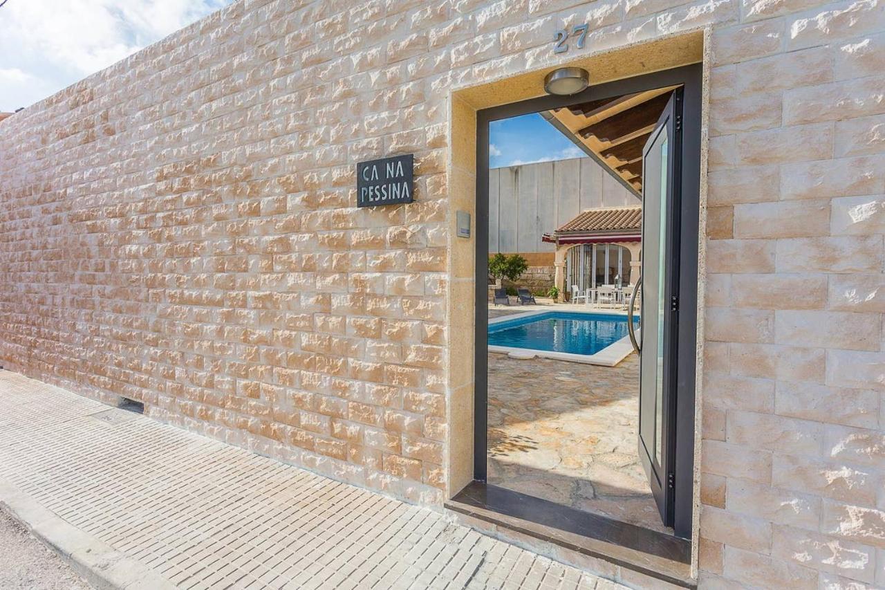 Villa Ca Na Pessina,Con Piscina Privada Sa Pobla Exterior foto