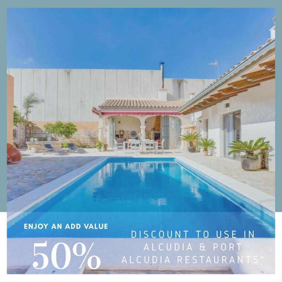 Villa Ca Na Pessina,Con Piscina Privada Sa Pobla Exterior foto